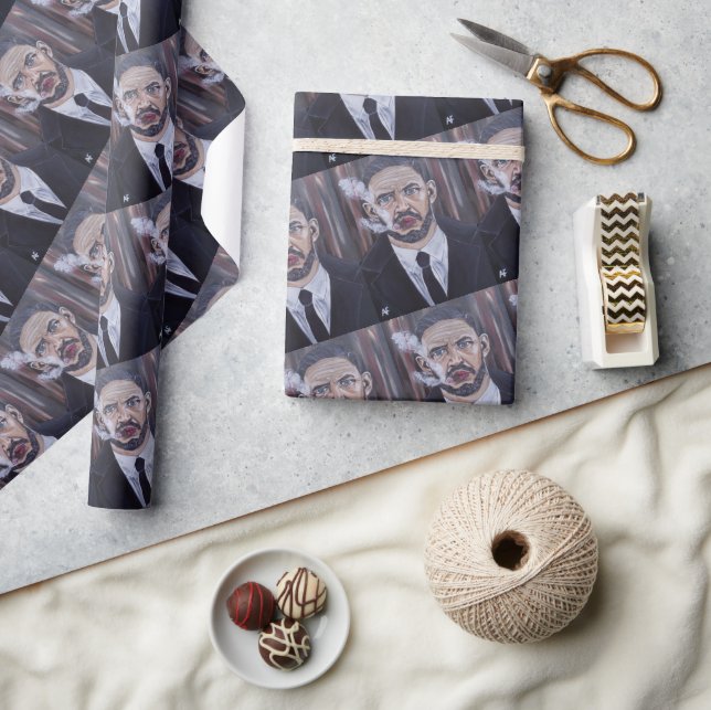 The Mobster Painting by Alfred Fox Wrapping Paper (Crafts)