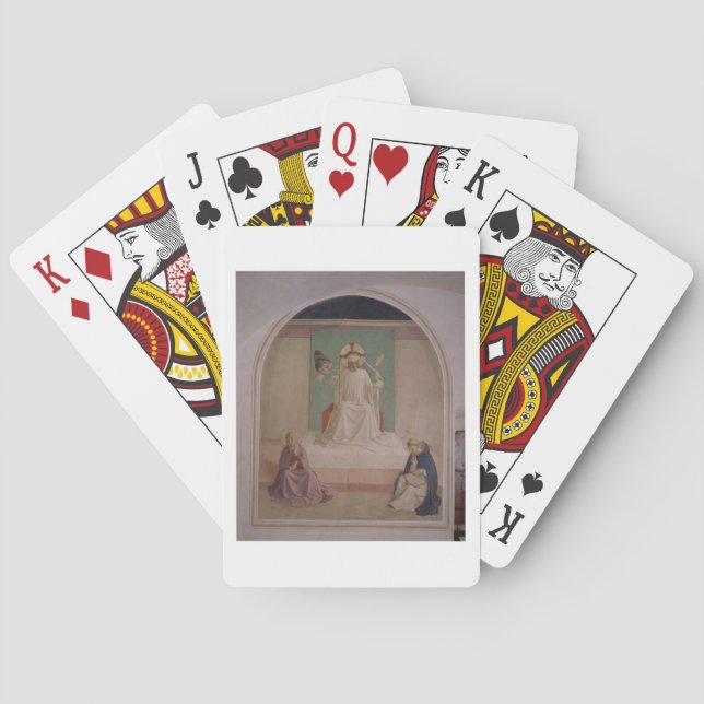 The Mocking of Christ with the Virgin and St. Domi Playing Cards (Back)