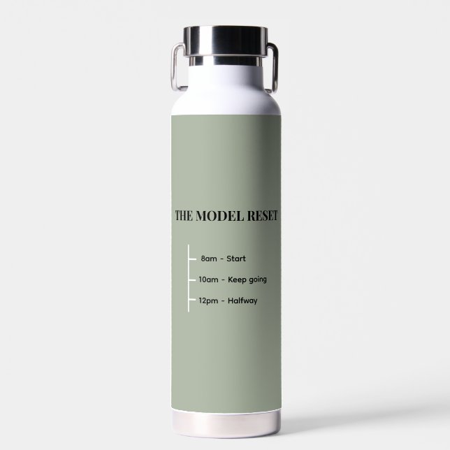 The Model Reset | Official Hydration Ritual Bottle (Front)