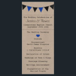 The Modern Blue Bunting Wedding Collection Program<br><div class="desc">The Modern Blue Bunting Wedding Collection - Programs 
 
  VIEW MATCHING ITEMS FOR THIS COLLECTION</div>