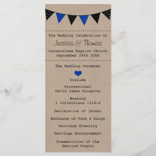 The Modern Blue Bunting Wedding Collection Program