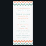 The Modern Chevron Wedding Collection Peach & Mint Program<br><div class="desc">Simple yet elegant, the modern chevron wedding collection is a stunning design featuring a lovely zig-zag print in a peach, mint and white colour, which is perfect for any modern wedding celebration. These programs can be personalized for your special occasion and would make the perfect order of service for your...</div>