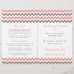 The Modern Chevron Wedding Collection- Pink & Grey<br><div class="desc">Simple yet elegant, the modern chevron wedding collection is a stunning design featuring a lovely zig-zag print in a pink, grey and white colour, which is perfect for any modern wedding celebration. These programs can be personalized for your special occasion and would make the perfect order of service for your...</div>