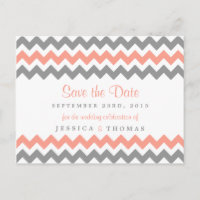 The Modern Chevron Wedding Collection- Pink & Grey