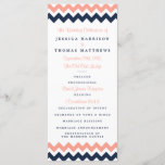 The Modern Chevron Wedding Collection- Pink & Navy Program<br><div class="desc">Simple yet elegant, the modern chevron wedding collection is a stunning design featuring a lovely zig-zag print in a pink, navy and white colour, which is perfect for any modern wedding celebration. These programs can be personalized for your special occasion and would make the perfect order of service for your...</div>