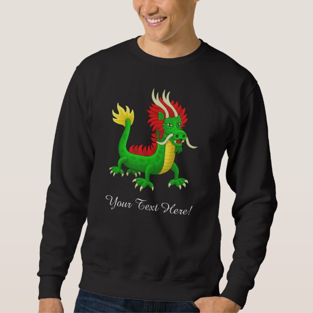 The modern Chinese azure dragon Sweatshirt (Front)