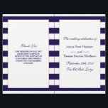 The Modern Navy Stripe Wedding Collection<br><div class="desc">Simple yet elegant, the modern navy stripe wedding collection is a stunning design featuring a simple yet stylish stripe design in navy blue, which is perfect for any modern wedding celebration. These programs can be personalized for your special occasion and would make the perfect order of service for your wedding,...</div>