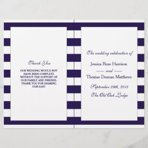 The Modern Navy Stripe Wedding Collection