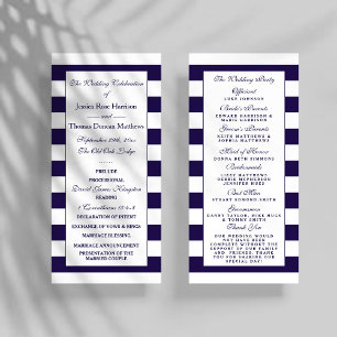 The Modern Navy Stripe Wedding Collection Program