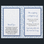 The Modern Paisley Wedding Collection - Blue<br><div class="desc">Simple yet elegant, the modern paisley wedding collection is a stunning design featuring a lovely paisley print in a soft blue and white colour, which is perfect for any modern wedding celebration. These programs can be personalized for your special occasion and would make the perfect order of service for your...</div>