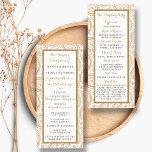 The Modern Paisley Wedding Collection - Brown Program<br><div class="desc">Simple yet elegant, the modern paisley wedding collection is a stunning design featuring a lovely paisley print in a soft brown and white colour, which is perfect for any modern wedding celebration. These programs can be personalized for your special occasion and would make the perfect order of service for your...</div>