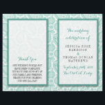 The Modern Paisley Wedding Collection - Green<br><div class="desc">Simple yet elegant, the modern paisley wedding collection is a stunning design featuring a lovely paisley print in a soft green and white colour, which is perfect for any modern wedding celebration. These programs can be personalized for your special occasion and would make the perfect order of service for your...</div>