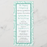 The Modern Paisley Wedding Collection - Green Program<br><div class="desc">Simple yet elegant, the modern paisley wedding collection is a stunning design featuring a lovely paisley print in a soft green and white colour, which is perfect for any modern wedding celebration. These programs can be personalized for your special occasion and would make the perfect order of service for your...</div>