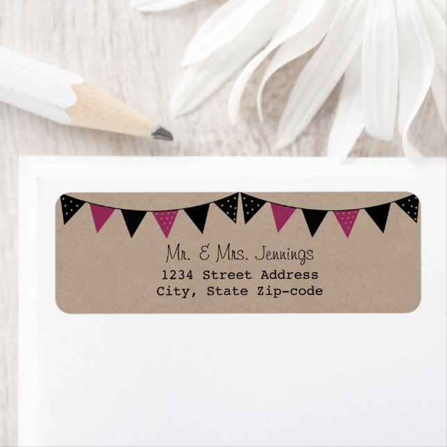 The Modern Pink Bunting Wedding Collection (Insitu)