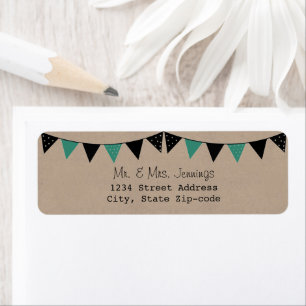 The Modern Turquoise Bunting Wedding Collection