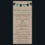 The Modern Turquoise Bunting Wedding Collection Program<br><div class="desc">The Modern Turquoise Bunting Wedding Collection - Programs 
 
  VIEW MATCHING ITEMS FOR THIS COLLECTION</div>