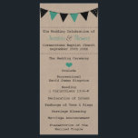 The Modern Turquoise Bunting Wedding Collection Program<br><div class="desc">The Modern Turquoise Bunting Wedding Collection - Programs 
 
  VIEW MATCHING ITEMS FOR THIS COLLECTION</div>