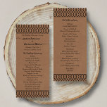 The Modern Whimsical Kraft Wedding Collection Program<br><div class="desc">The Modern Whimsical Kraft Wedding Collection - Program Templates 
 
  VIEW MATCHING ITEMS FOR THIS COLLECTION</div>
