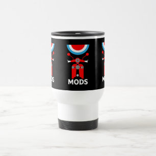 The Mods - Mods And Rockers - British Music Travel Mug