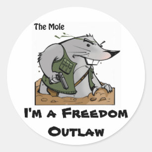 The Mole Outlaw Sticker