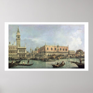 The Molo and the Piazzetta San Marco, Venice (oil Poster