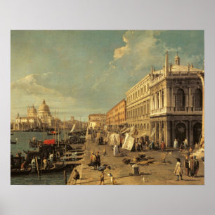 The Molo and the Zecca, Venice (oil on canvas) Poster