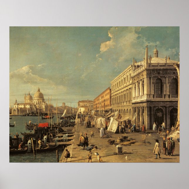The Molo and the Zecca, Venice (oil on canvas) Poster (Front)