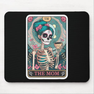The Mom Skull Tarot Card Mom Skeleton Mothers Day Mouse Pad