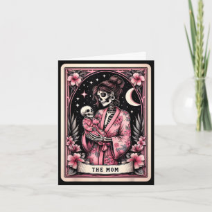 The mom tarot card skeleton mama coffee happyThe m