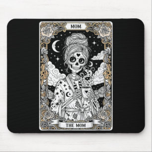 The mom tarot card skeleton vintage gothic mother mouse pad