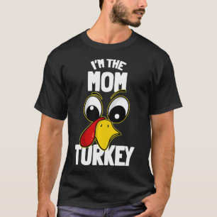 The Mom Turkey Family Group Matching Thanksgiving  T-Shirt