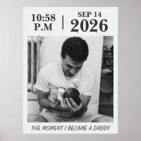 The Moment I Became a Dad, Personalized Birth Date