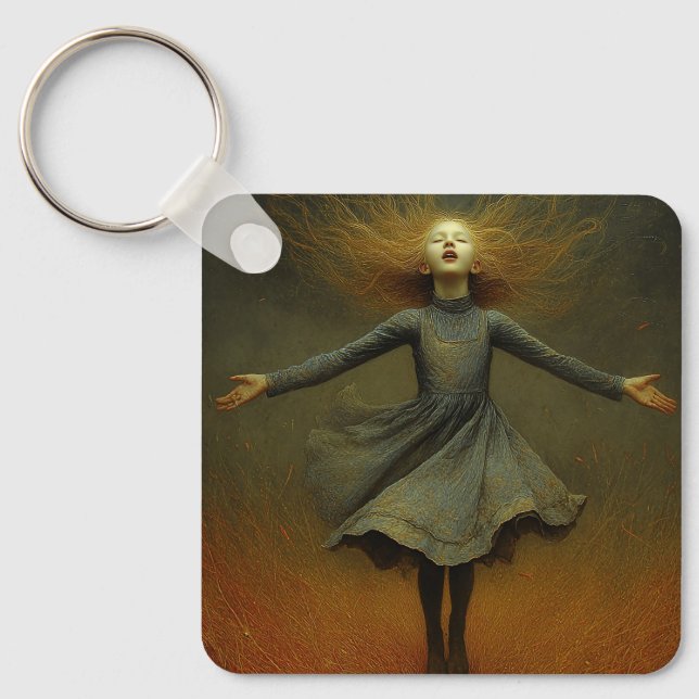 The Moment She Rose Keychain (Front)