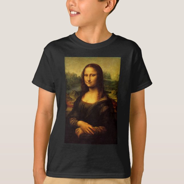 The Mona Lisa by Leonardo Da Vinci c. 1503-1505 T-Shirt (Front)