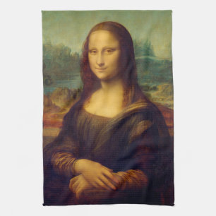 The Mona Lisa By Leonardo Da Vinci Kitchen Towel