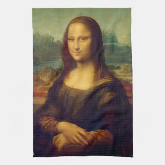 The Mona Lisa By Leonardo Da Vinci Kitchen Towel