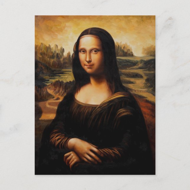 The Mona Lisa by Leonardo Da Vinci Postcard (Front)