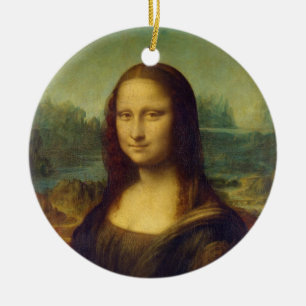 The Mona Lisa La Joconde by Leonardo Da Vinci Ceramic Ornament