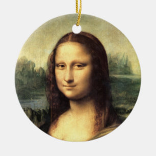 The Mona Lisa Leonardo da Vinci Ceramic Ornament