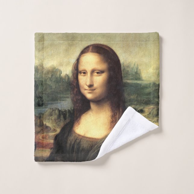 The Mona Lisa Leonardo da Vinci     Wash Cloth (Wash Cloth)