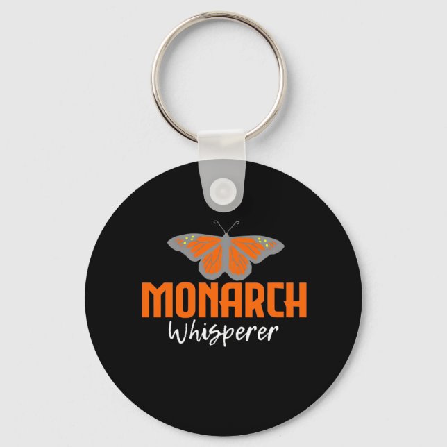 The Monarch Butterfly Whisperer Keychain (Front)