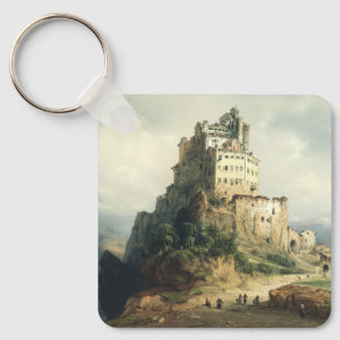 The Monastery of San Michele, Italy Keychain