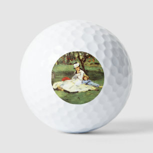 The Monet family in their garden Edouard Manet Golf Balls