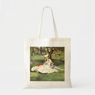  The Monet family in their garden Edouard Manet    Tote Bag