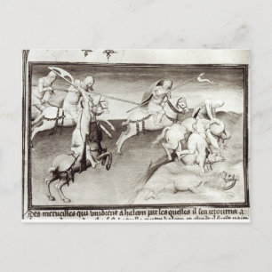 The Mongol leader, Hulagu, khan of the Ilkhanate Postcard