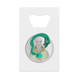The Monk and the Dragon Credit Card Bottle Opener
