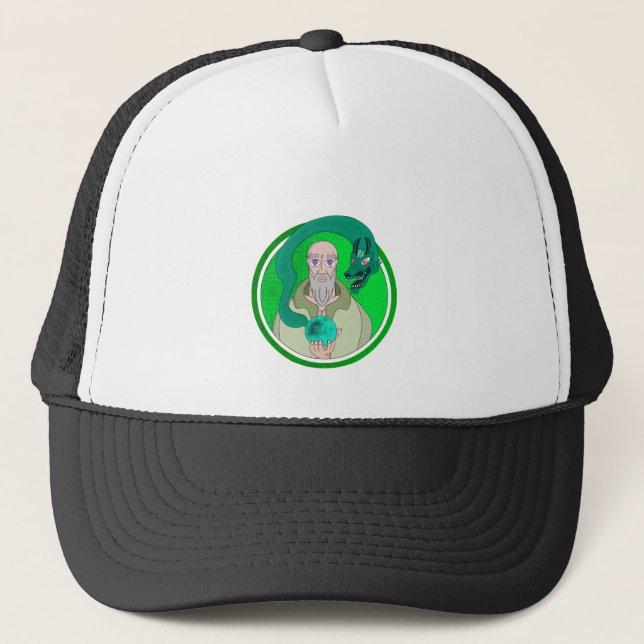 The Monk and the Dragon Trucker Hat (Front)