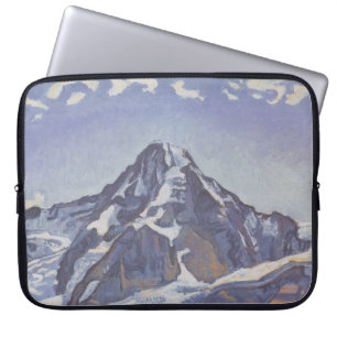 The Monk Mountain With Clouds (Ferdinand Hodler) Laptop Sleeve