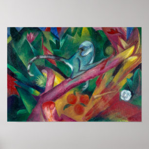The Monkey   Franz Marc   Poster