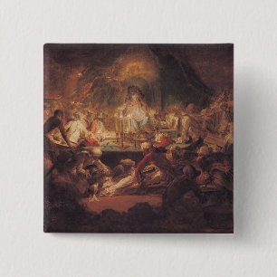 The Monkey Freemasons 2 Inch Square Button